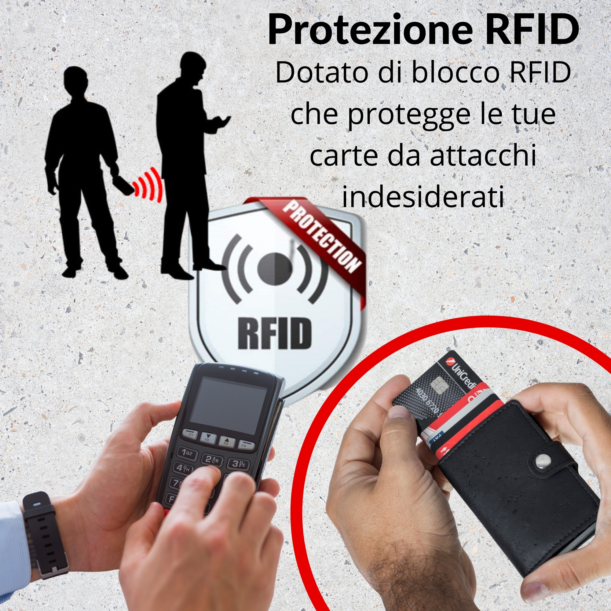 UNLEDER portafoglio porta carte di credito vegan UNLEDER portafoglio porta carte di credito vegan